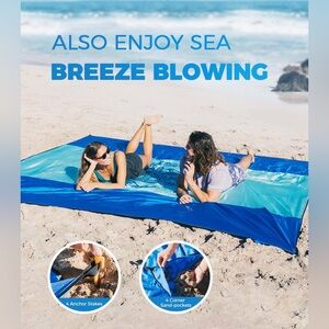 NIB - OCOOPA Beach Blanket Marine Life Series, 10'X9’, Extra Large Size